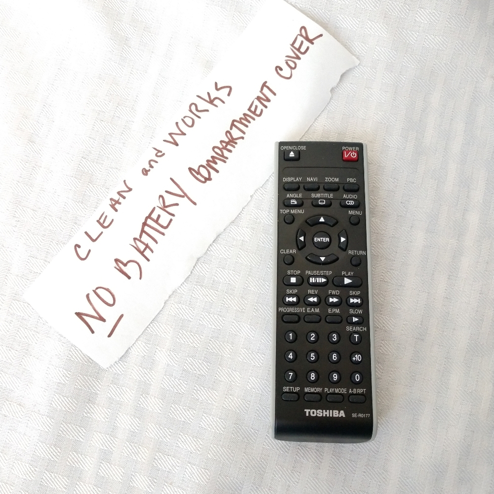 Toshiba Remote Control SE-R0177 Black/Gray
